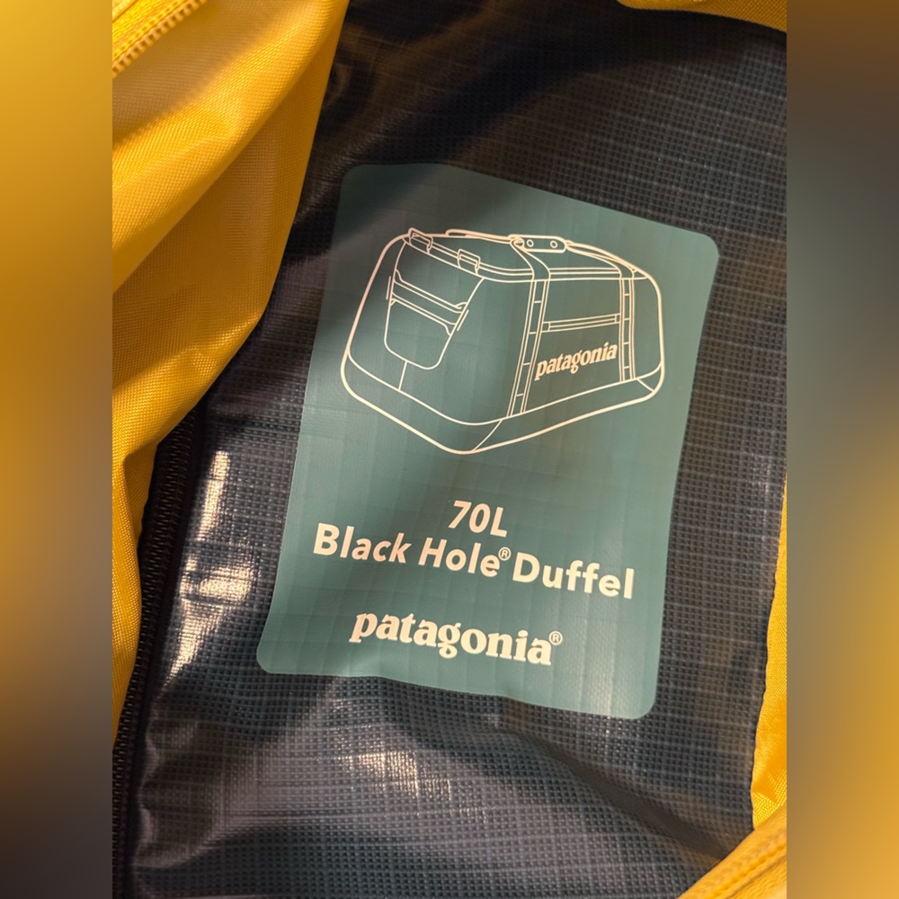 Patagonia 70L Black Hole Duffel - Picture 4 of 5